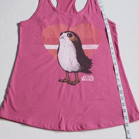 Star wars women's Juniors porg love Racerback tanto top size XS - Picture 6 of 10